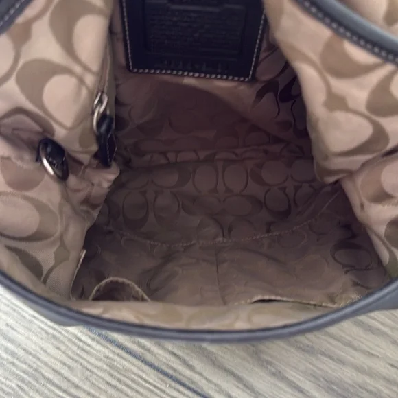 Coach Black Leather Soho Shoulder Bag with Silver Accents - Picture 5 of 12